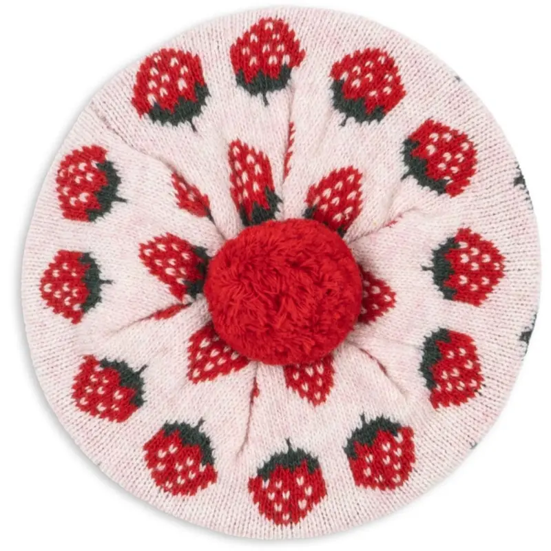 Konges Sløjd Strawberry Belou Knit Beret 1