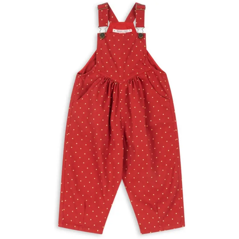 Konges Sløjd Strawberry Dot Nola Overalls Gots 1