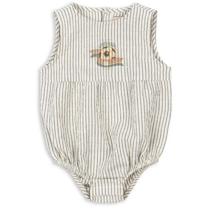 Konges Sløjd Stripe Bluie Elliot Romper Gots 1