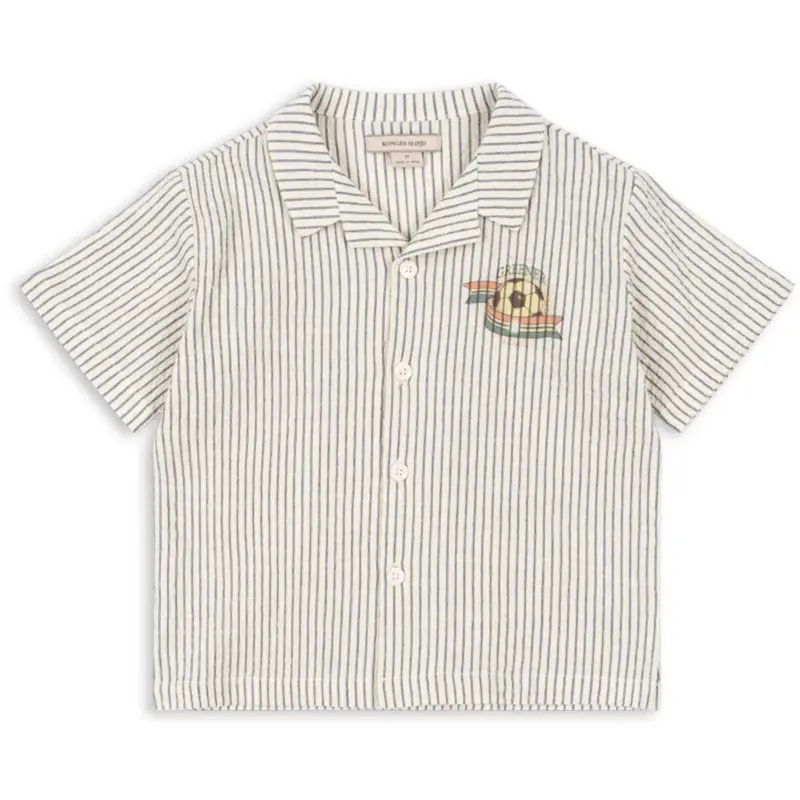 Konges Sløjd Stripe Bluie Elliot Ss Shirt Gots 1