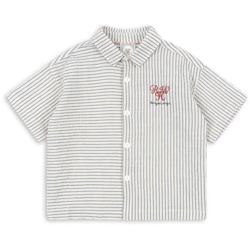 Konges Sløjd Stripe Bluie Rhw X Ks Duo Shirt Gots 1