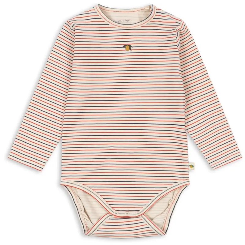 Konges Sløjd Stripe Tricolore Petit Basic Ls Body Gots 1