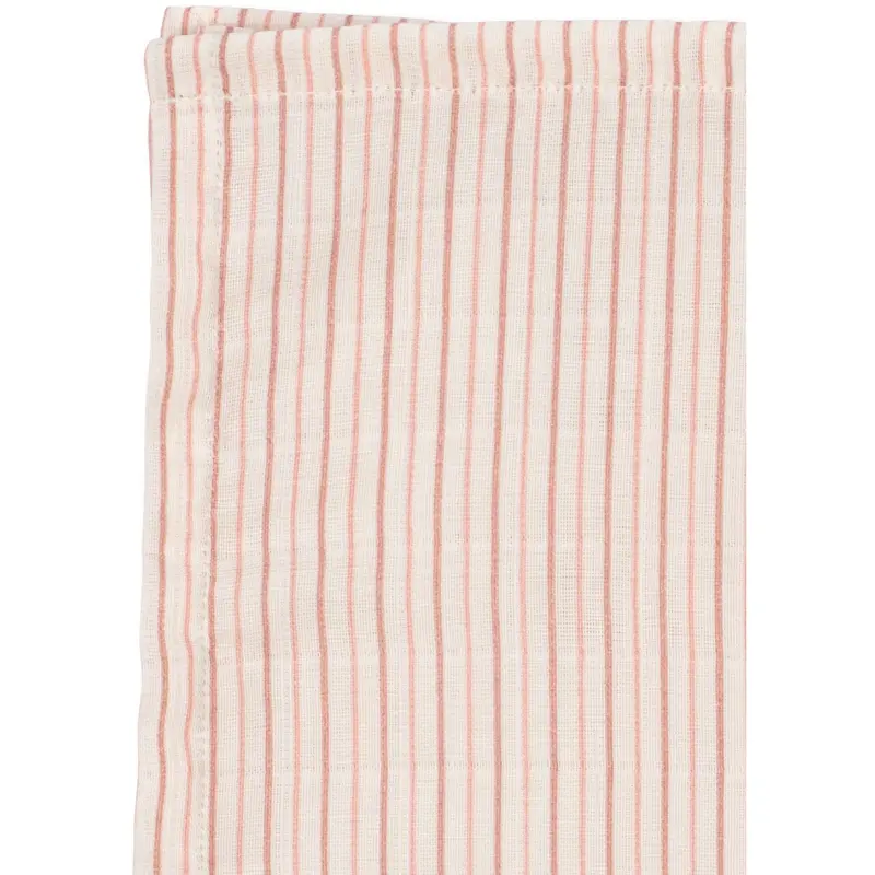Konges Sløjd Stripie Petite Rose 3 Pack Muslin Cloth Gots 2
