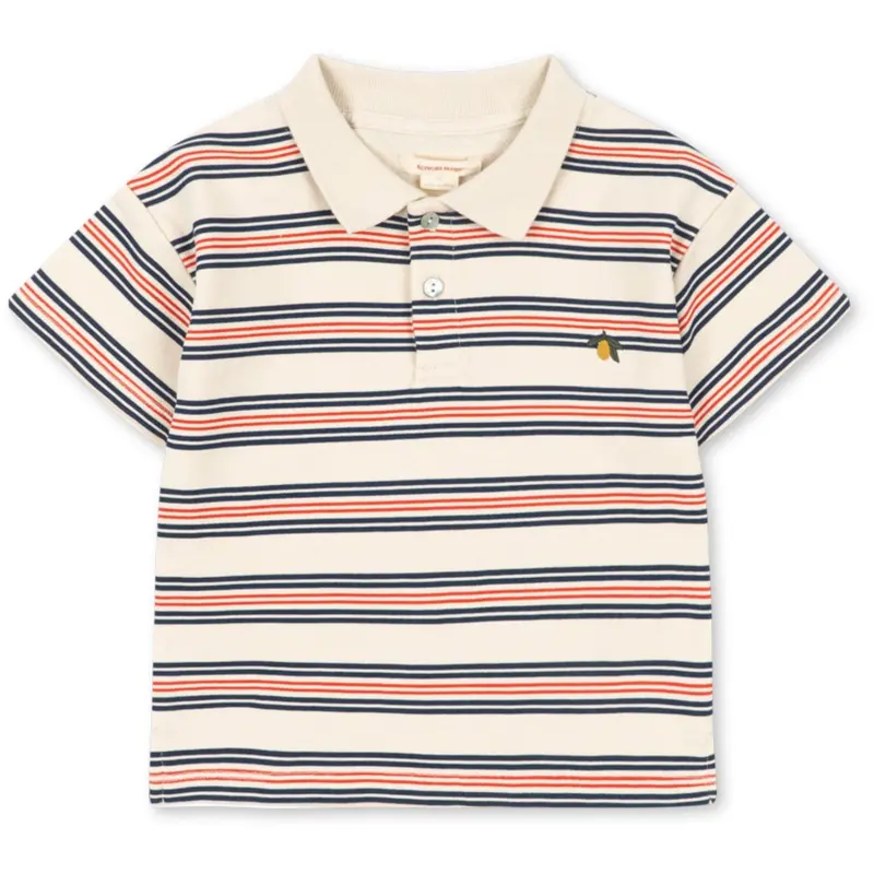 Konges Sløjd Stripie Stripe Spotty Ss Polo Gots 1