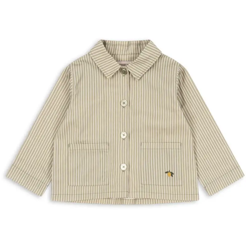 Konges Sløjd Tea Stripe Frankie Over Shirt Gots 1