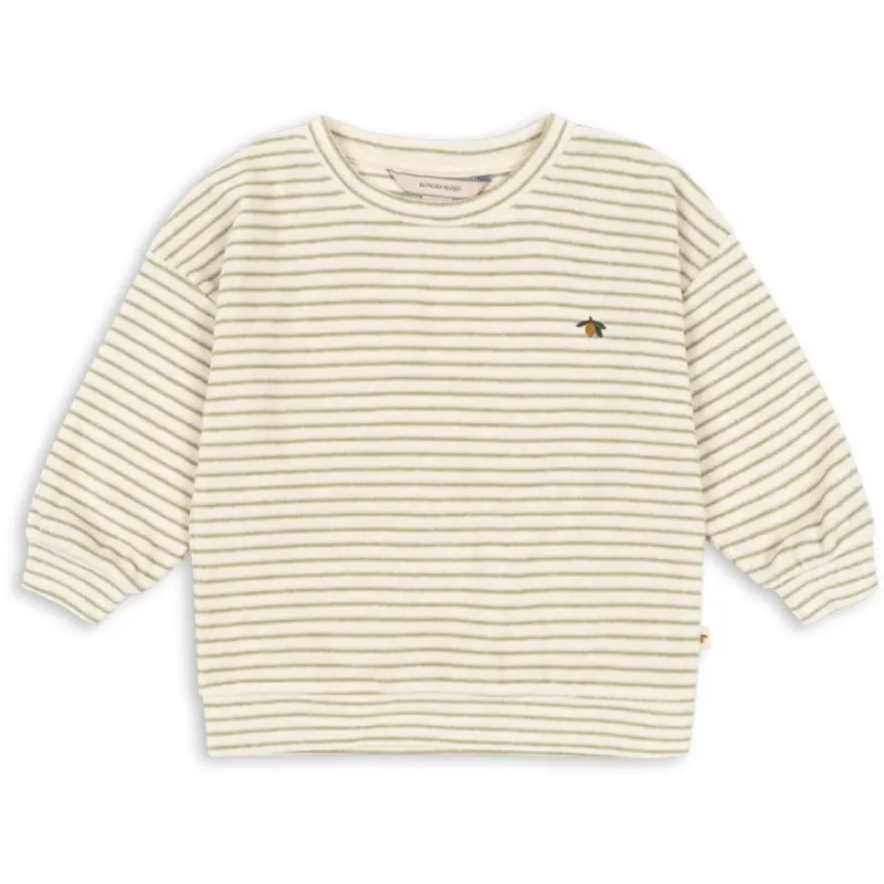 Konges Sløjd Tea Stripe Itty Sweat Shirt Gots 1