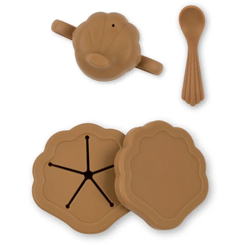 Konges Sløjd Terra Cotta Silicone Clam Set 1