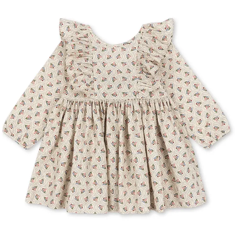 Konges Sløjd Verona Blues Cianna Ls Bow Dress Gots 1
