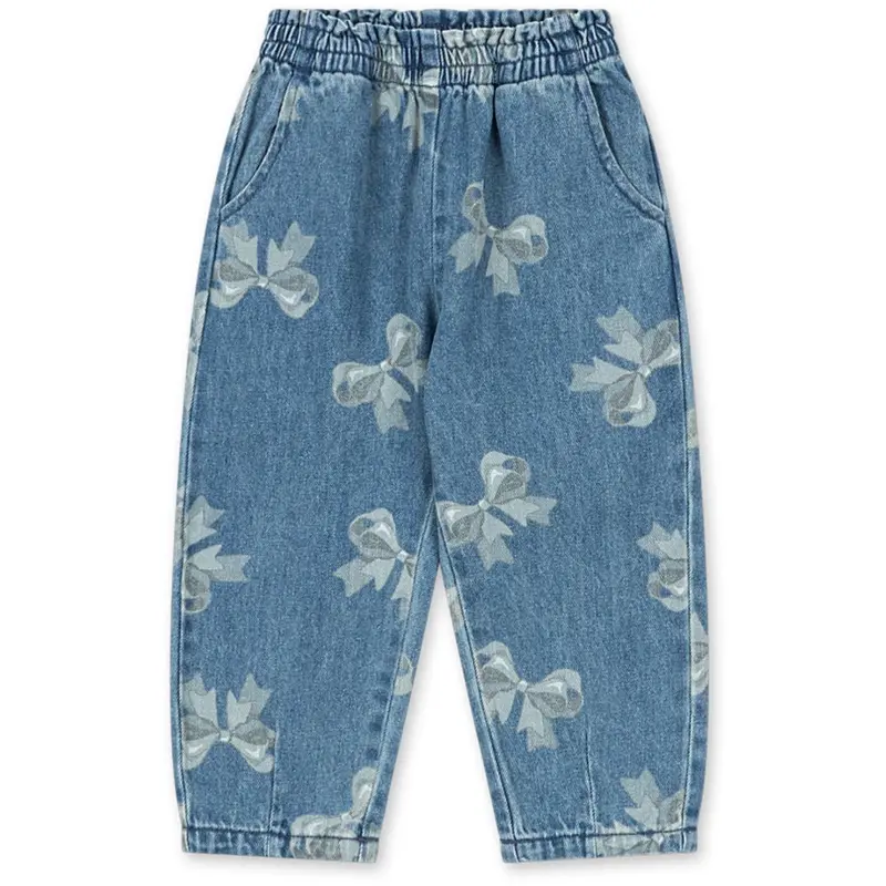Konges Sløjd X Luksusbaby Bella Bow Blu Magot Frill Pants Gots 1