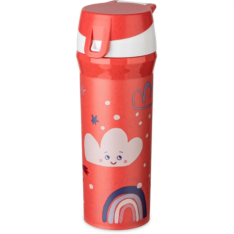 Koziol Organic Coral Red Water Bottle 500Ml Stan 0,5 Dreams 1