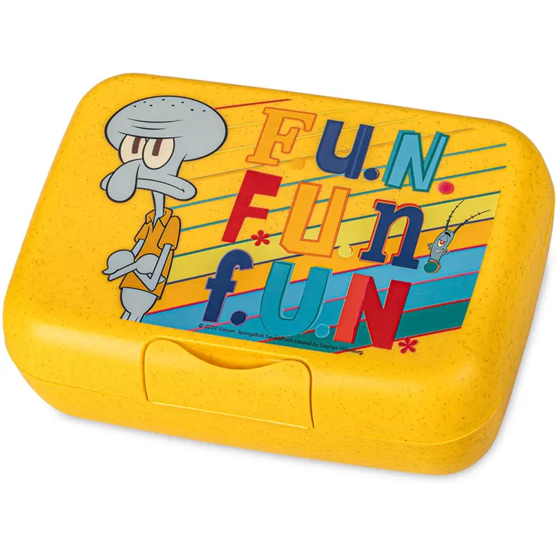 Koziol Organic Honey Yellow Lunch Box With Separation Bowl Candy L Spongebob Squidward 1