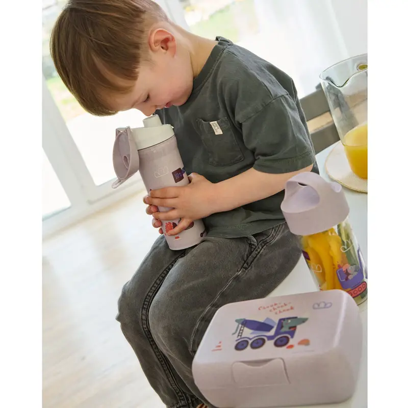 Koziol Organic Purple Grey Water Bottle 500Ml Stan 0,5 Trucks 2
