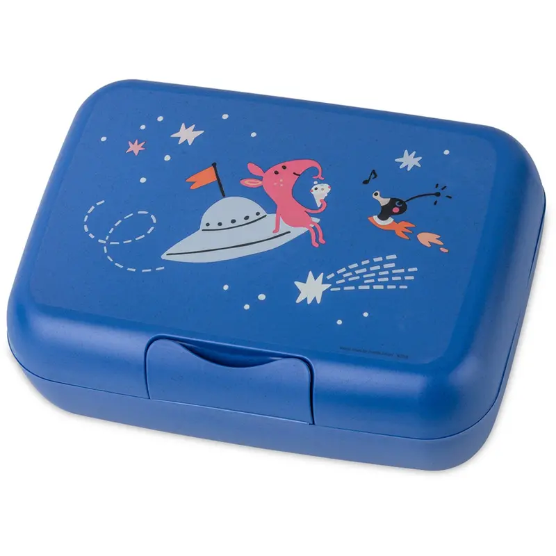 Koziol Organic Space Blue Lunch Box With Separation Bowl Candy L Space 1