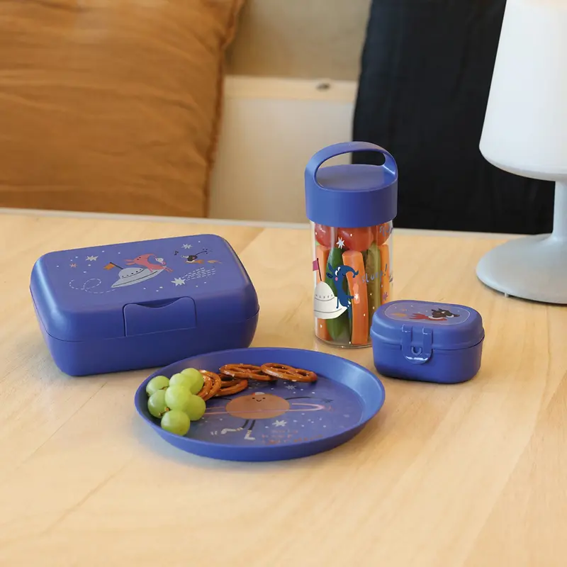 Koziol Organic Space Blue Lunch Box With Separation Bowl Candy L Space 2