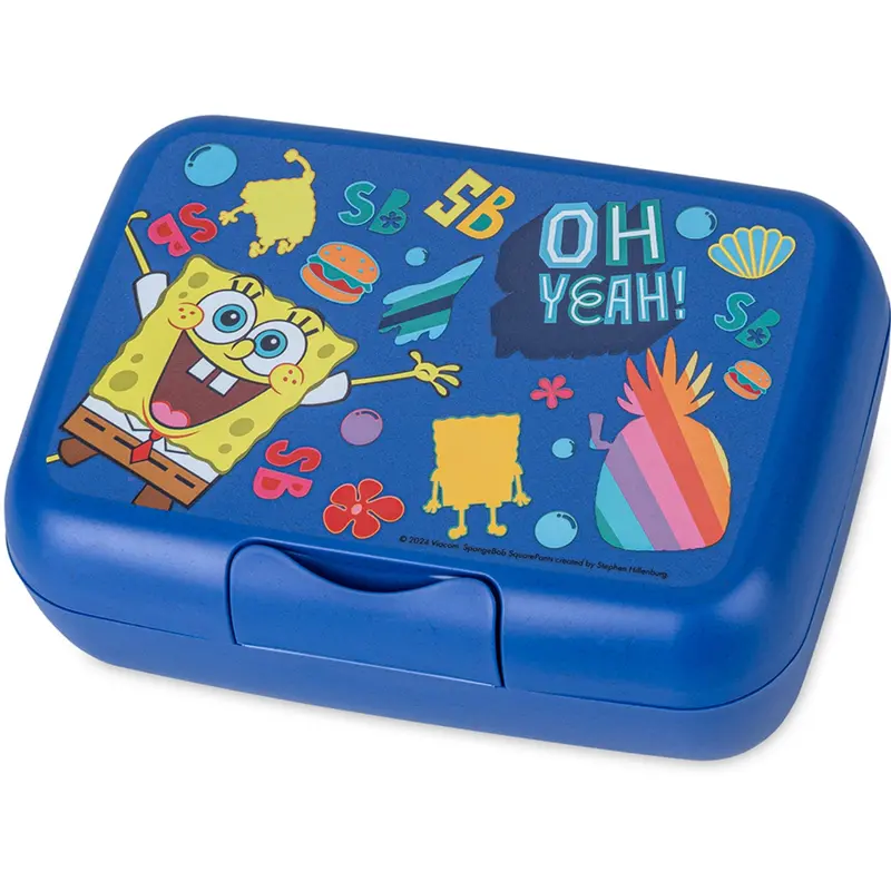 Koziol Organic Space Blue Lunch Box With Separation Bowl Candy L Spongebob Squarepants 1