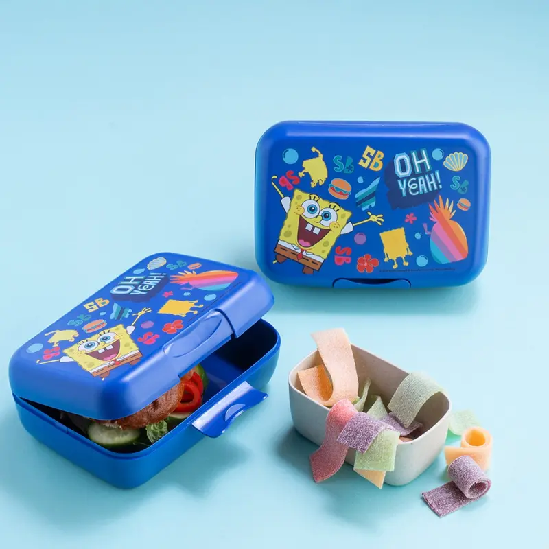 Koziol Organic Space Blue Lunch Box With Separation Bowl Candy L Spongebob Squarepants 2