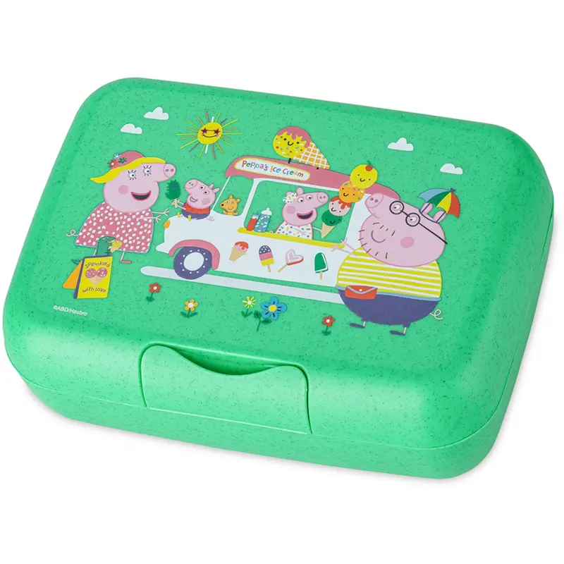Koziol Organic Spring Green Lunch Box With Separation Bowl Candy L Peppa Pig Pop 1