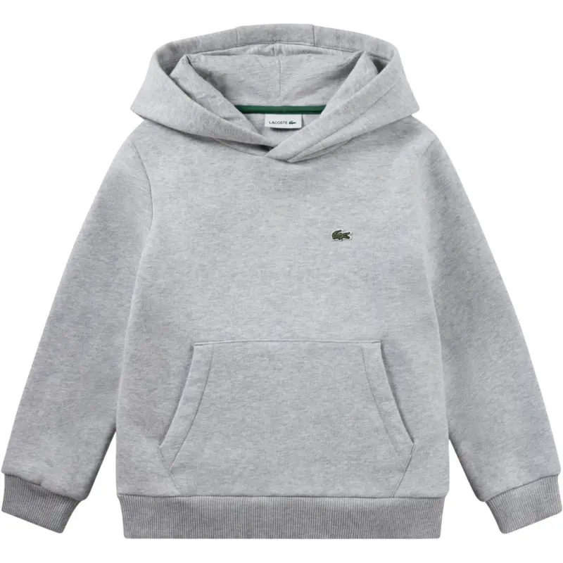 Lacoste Argent Chine Heather Core Fleece Pullover Hoodie 1