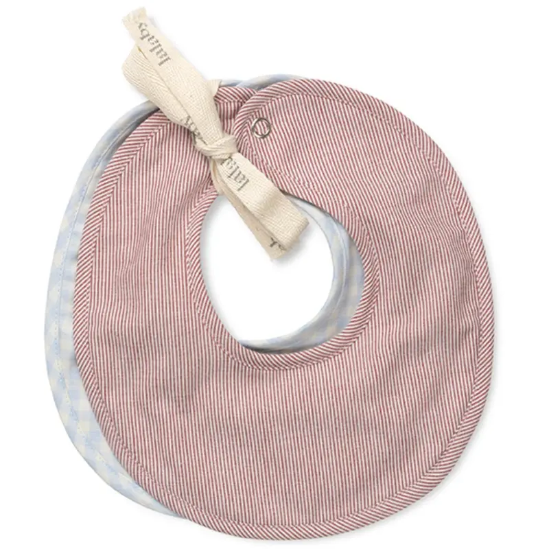 Lalaby Berry Stripe Bibi Bib 2-Pack 1