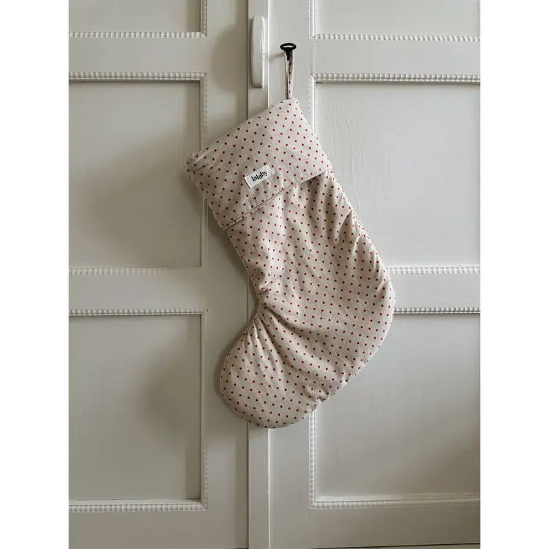 Lalaby Red Dot Christmas Stocking 1