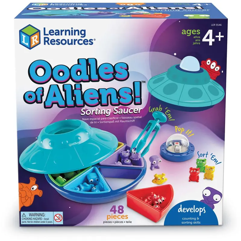 Learning Resources® Oodles Of Aliens!™ Sorting Saucer 1