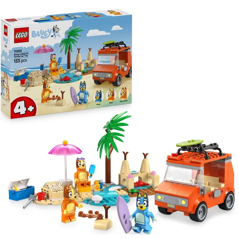Lego® Bluey - Blueys Familie-Biltur Til Stranden 11202 1
