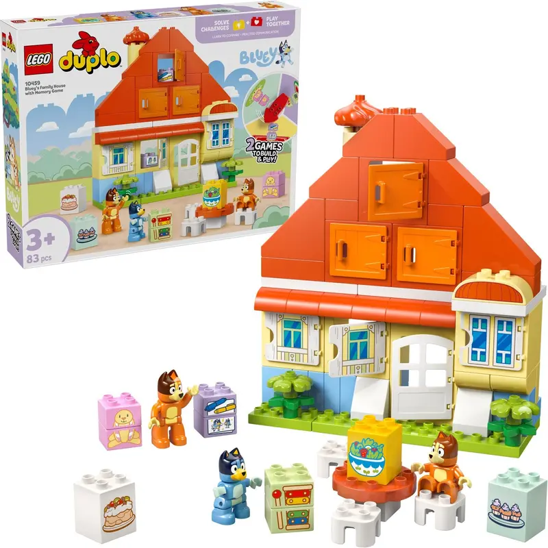 Lego® Duplo Bluey - Blueys Families Hus Med Huskespil 10459 2