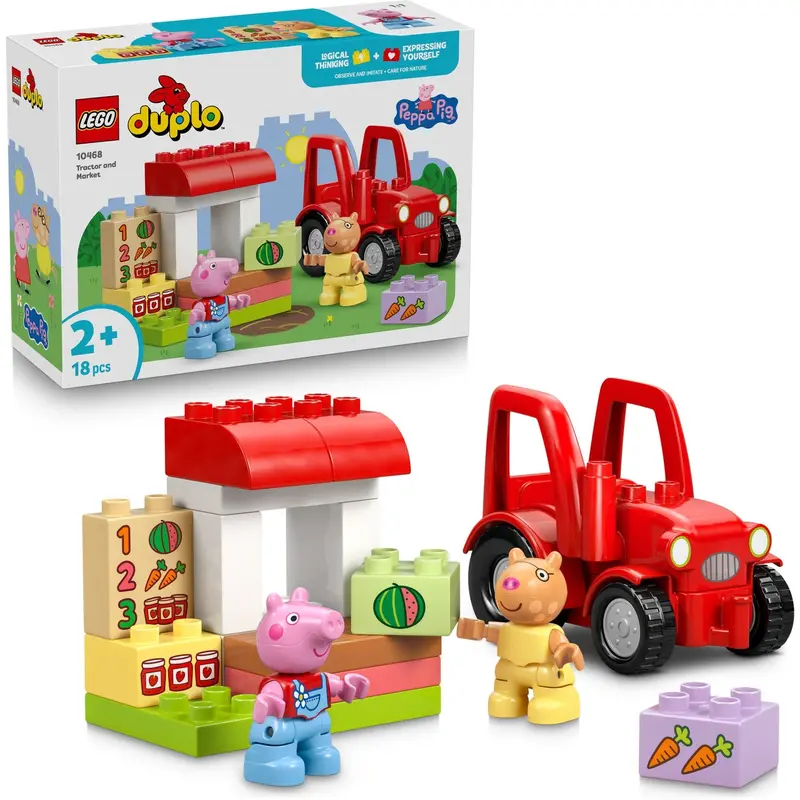 Lego® Duplo Gurli Gris Traktor And Marked 10468 1