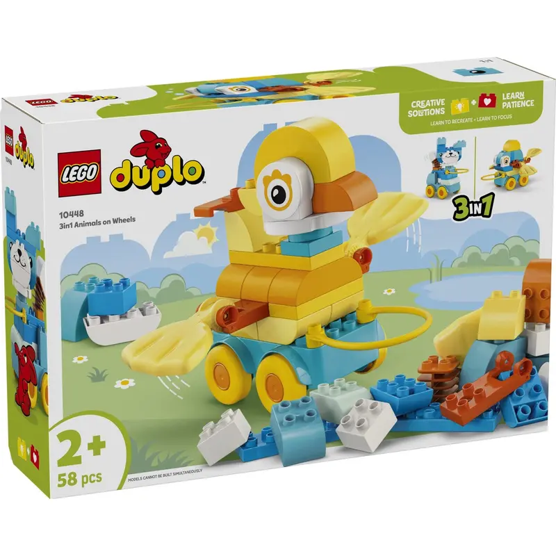 Lego® Duplo Town - 3-I-1-Dyr På Hjul 10448 1
