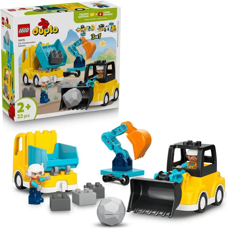Lego® Duplo Town 3-I-1 Entreprenørmaskiner 10475 1