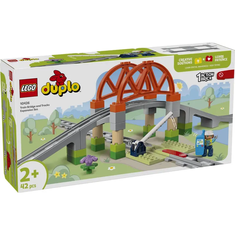 Lego® Duplo Town - Togbro And Spor – Udvidelsessæt 10426 1