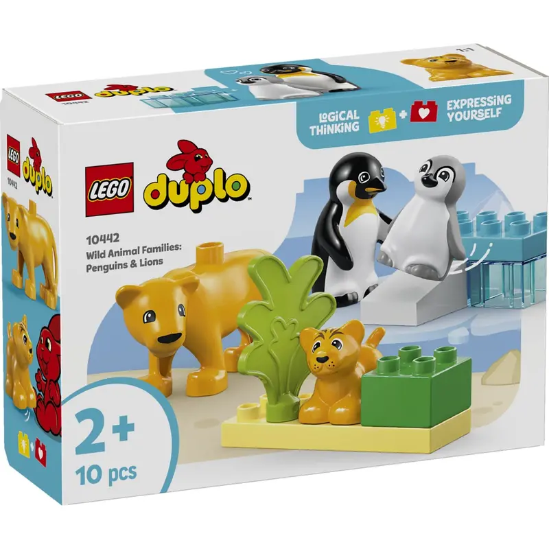 Lego® Duplo Town - Vilde Dyrefamilier: Pingviner And Løver 10442 1