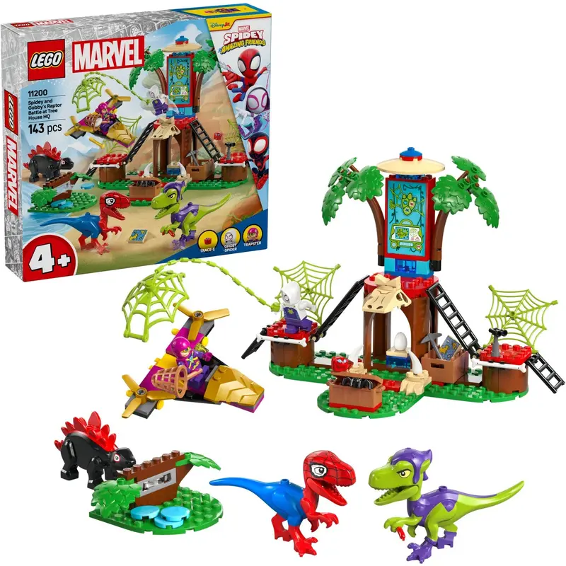 Lego® Spidey - Spidey And Gobbys Raptorkamp Ved Hovedkvarteret 11200 1