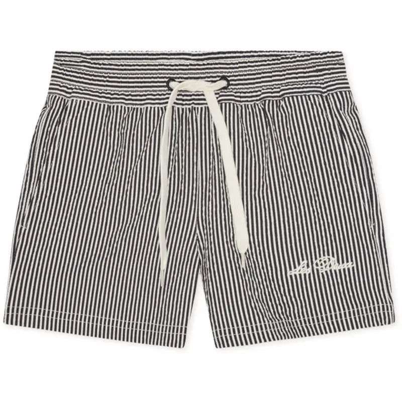 Les Deux Kids Black Stan Stripe Swim Shorts 1