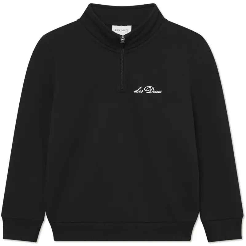 Les Deux Kids Black West Side Half-Zip Sweatshirt Kids 1