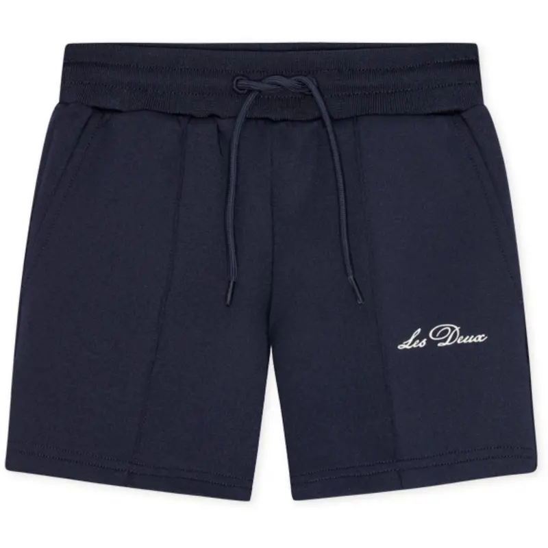 Les Deux Kids Dark Navy Ballier Crew Track Shorts 1