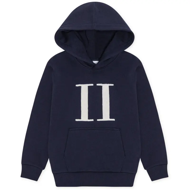 Les Deux Kids Dark Navy Encore Bouclé Hoodie 1
