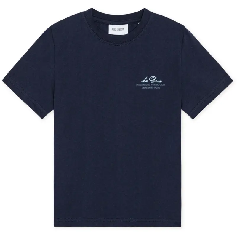 Les Deux Kids Dark Navy Globe T-Shirt 1