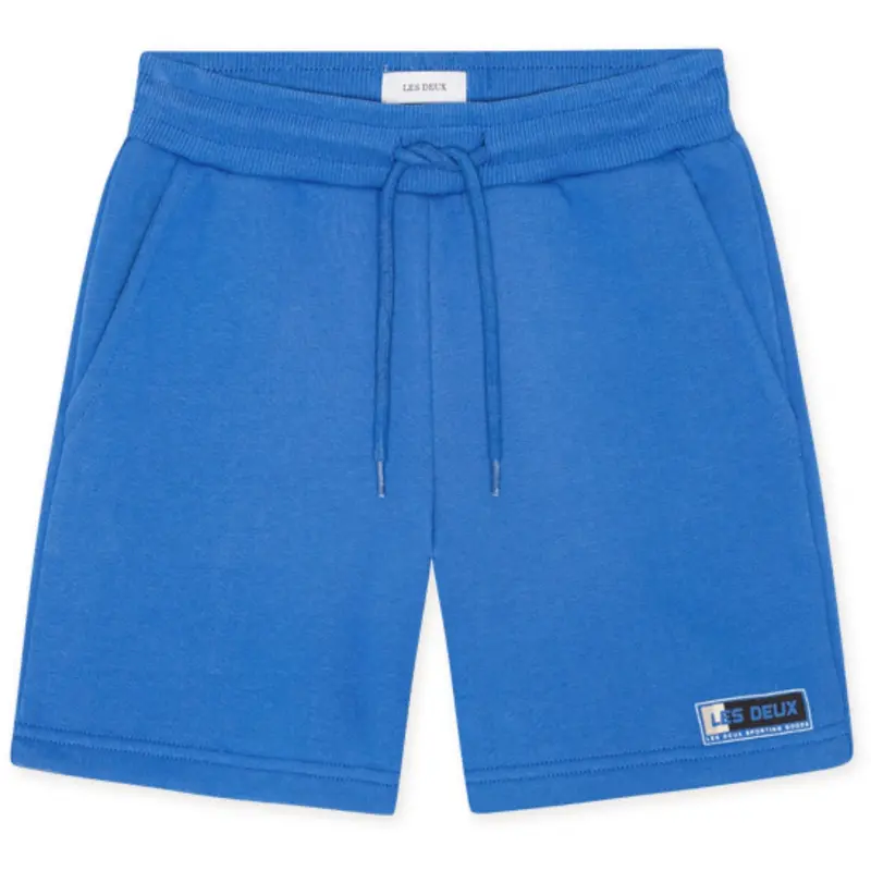 Les Deux Kids Palace Blue Sport Logo Sweatshorts 1