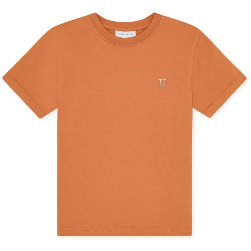 Les Deux Kids Raw Sienna Orange Core Contrast T-Shirt Kids 1