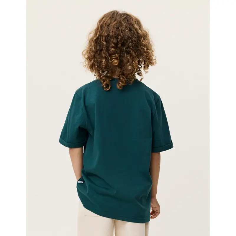 Les Deux Kids Sea Moss Green Norregaard Contrast T-Shirt 5