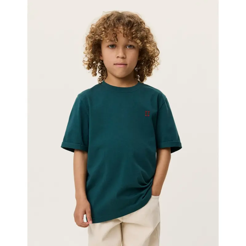 Les Deux Kids Sea Moss Green Norregaard Contrast T-Shirt 6
