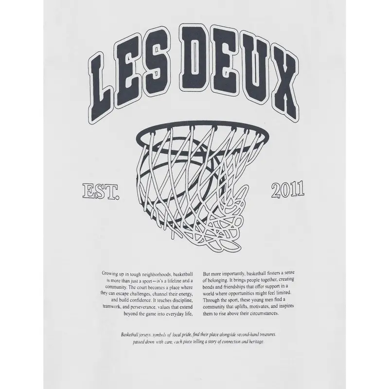 Les Deux Kids White Hoop T-Shirt 2