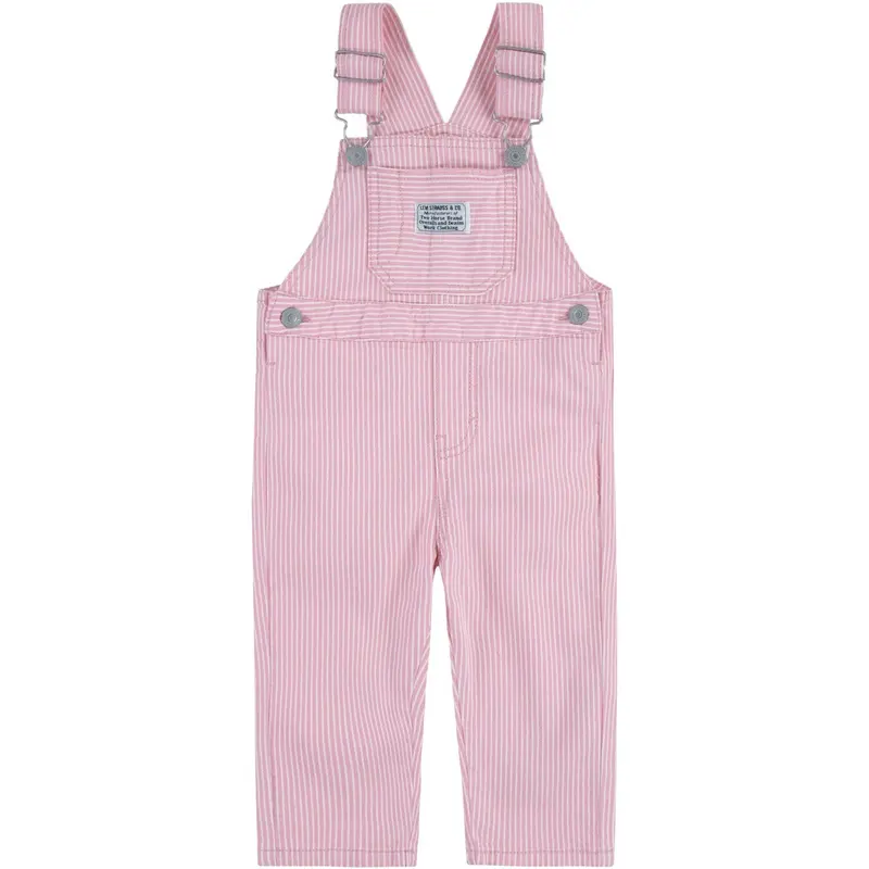 Levi's Bright White Railroad Stripe Overall 1