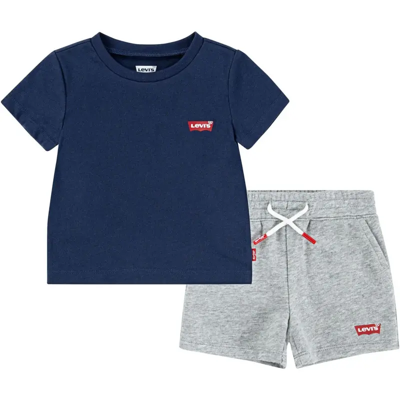 Levi's Dress Blues Lvb Batwing Tee & Knit Shorts Set 1