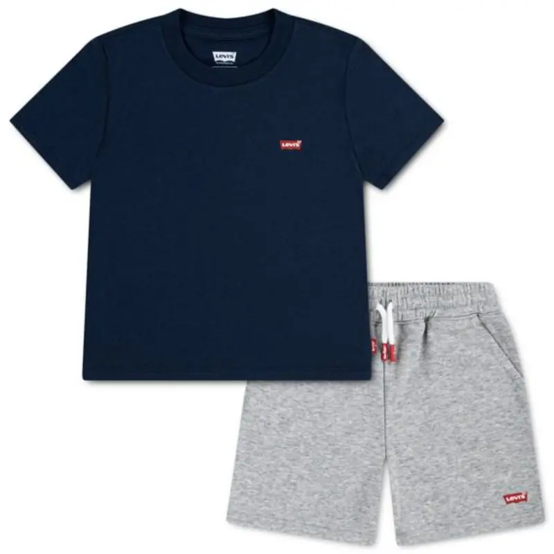 Levi's Dress Blues Lvb Batwing Tee & Knit Shorts Set 1