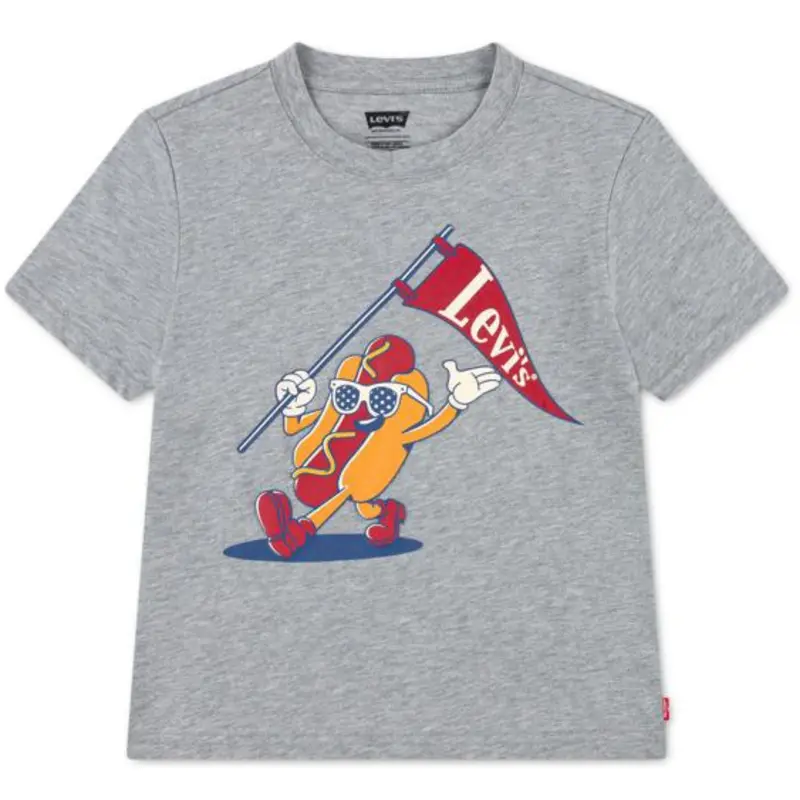 Levi's Grey Heather Lvb Parading Hot Dog Tee 1