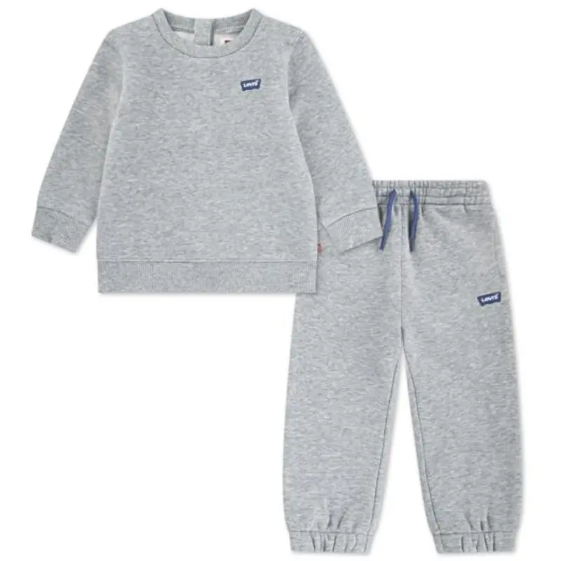 Levi's Grey Heather Lvn Hoodie & Jogger Set 1