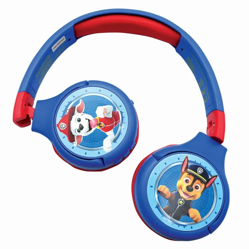 Lexibook Paw Patrol 2 In 1 Bluetooth® And Wired Comfort Foldable Headphones With Kids Safe Volume 1