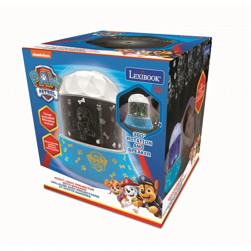 Lexibook Paw Patrol Night Light Projector With Speaker 1